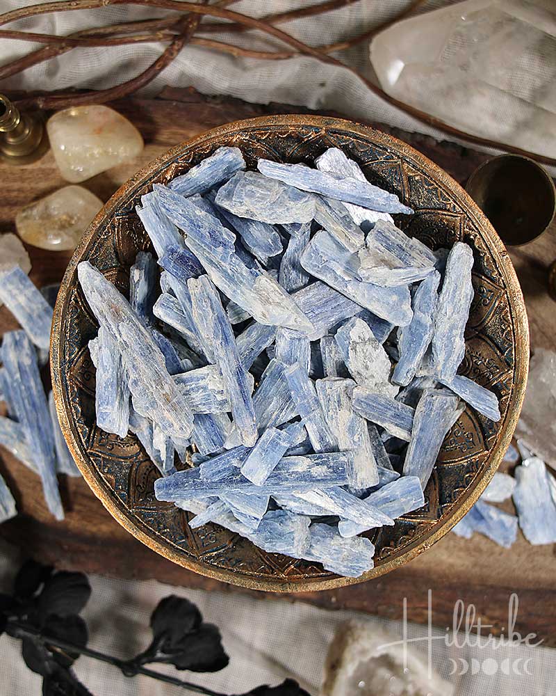 Natural Blue Kyanite Blades from Hilltribe Ontario