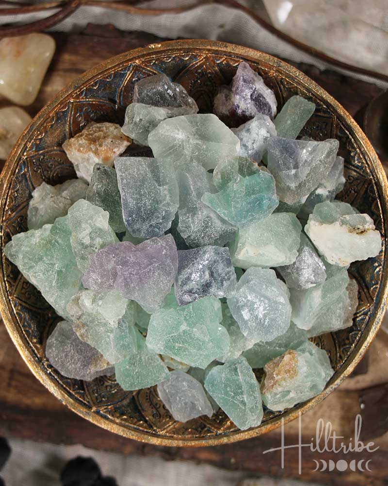 Natural Fluorite Pieces from Hilltribe Ontario