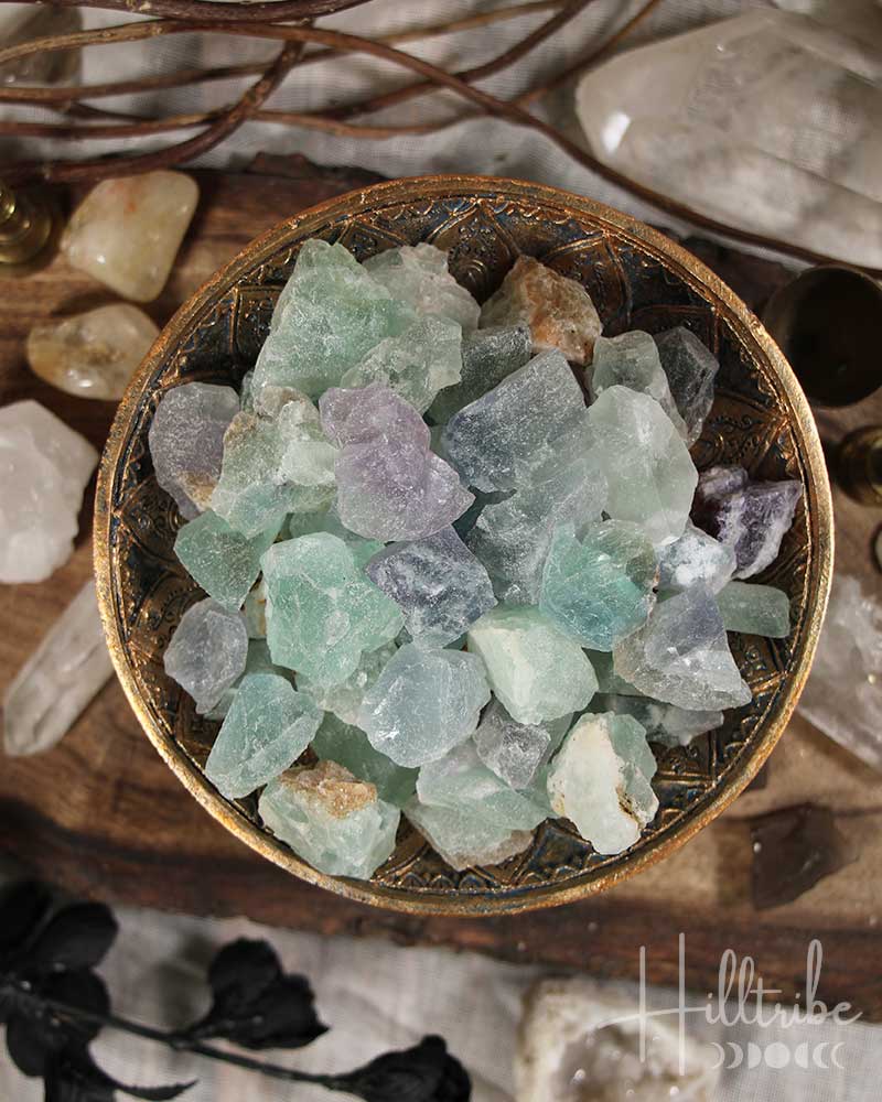 Natural Fluorite Pieces from Hilltribe Ontario