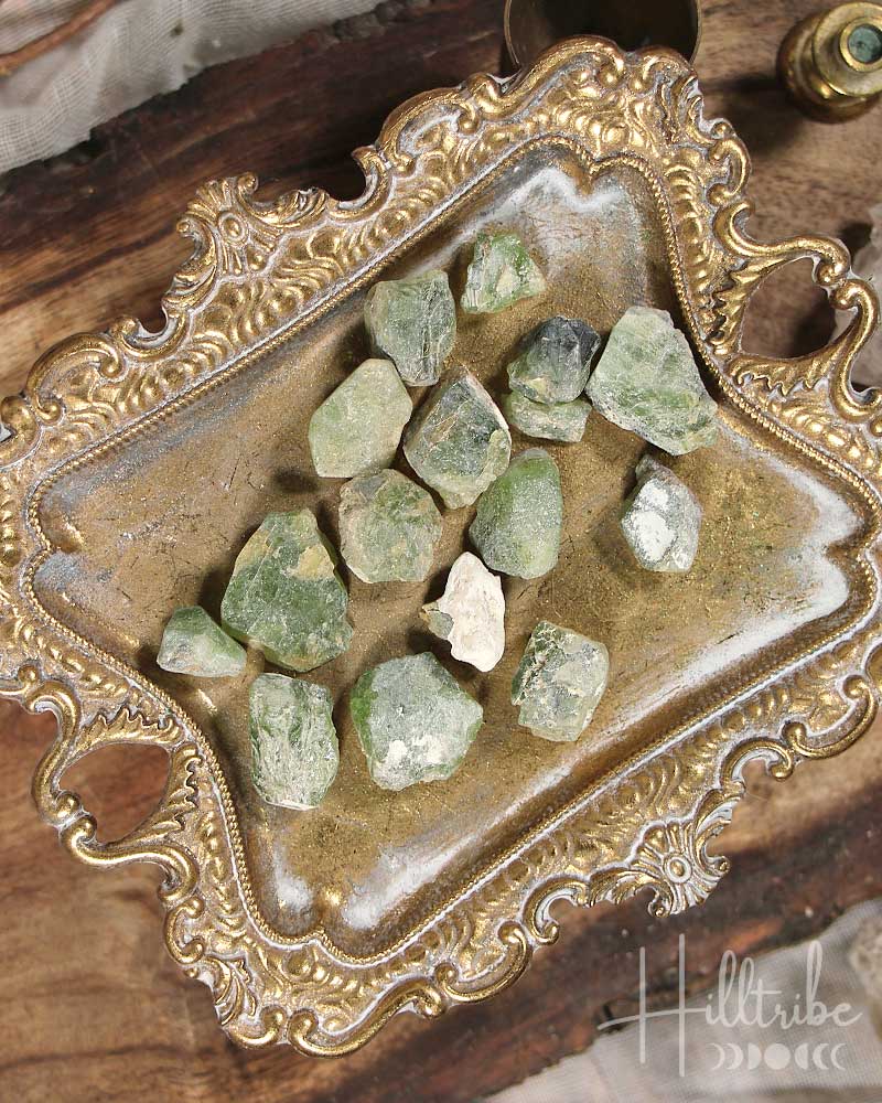 Natural Peridot Pieces from Hilltribe Ontario