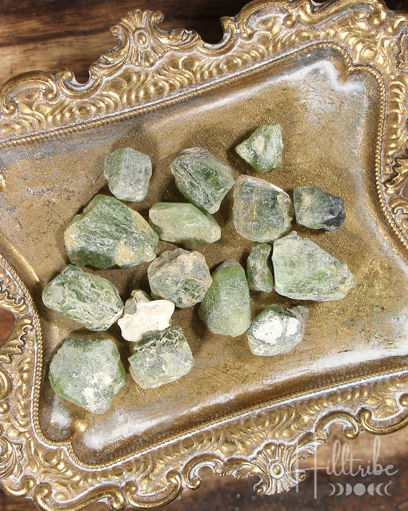 Natural Peridot Pieces from Hilltribe Ontario