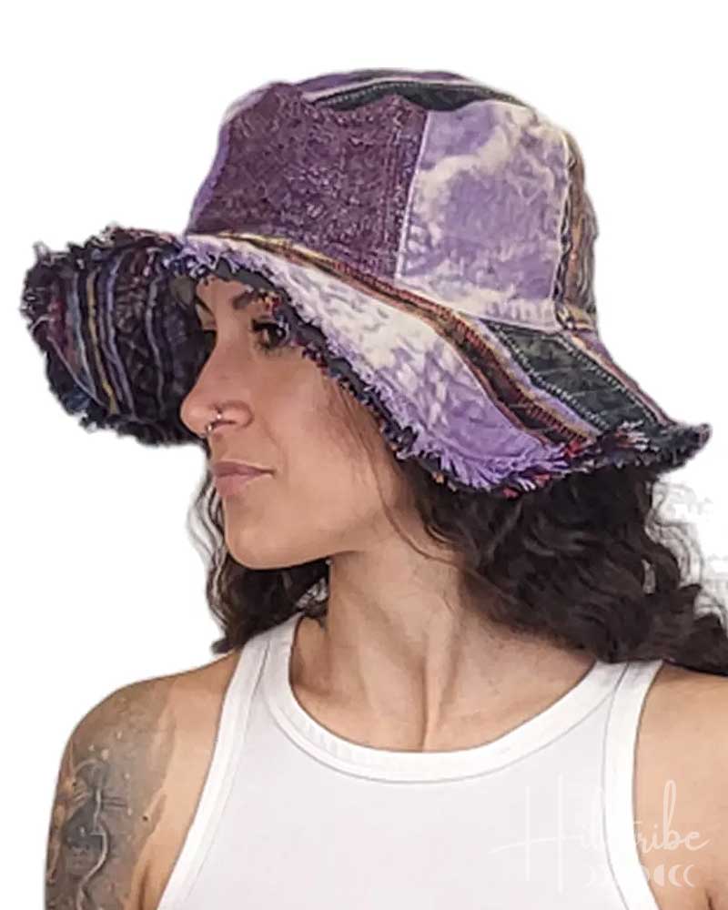 Purple Montego Bay Wire Rim Hat from Hilltribe Ontario