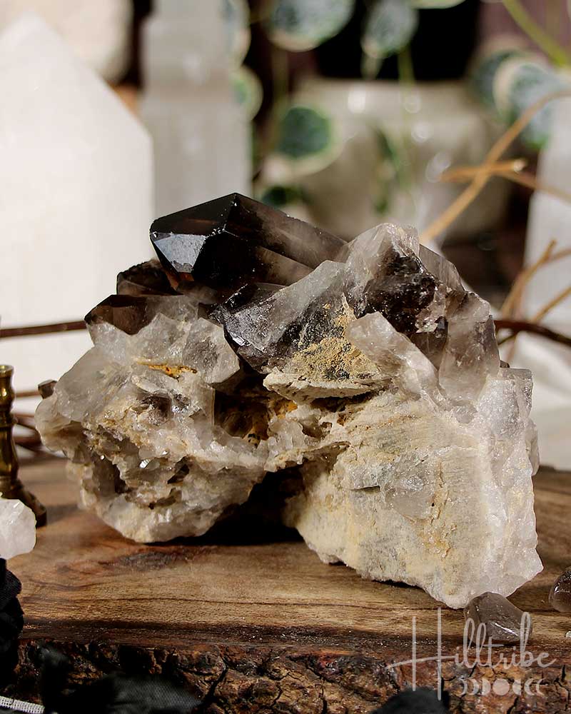 Smoky Quartz Cluster 800gr from Hilltribe Ontario