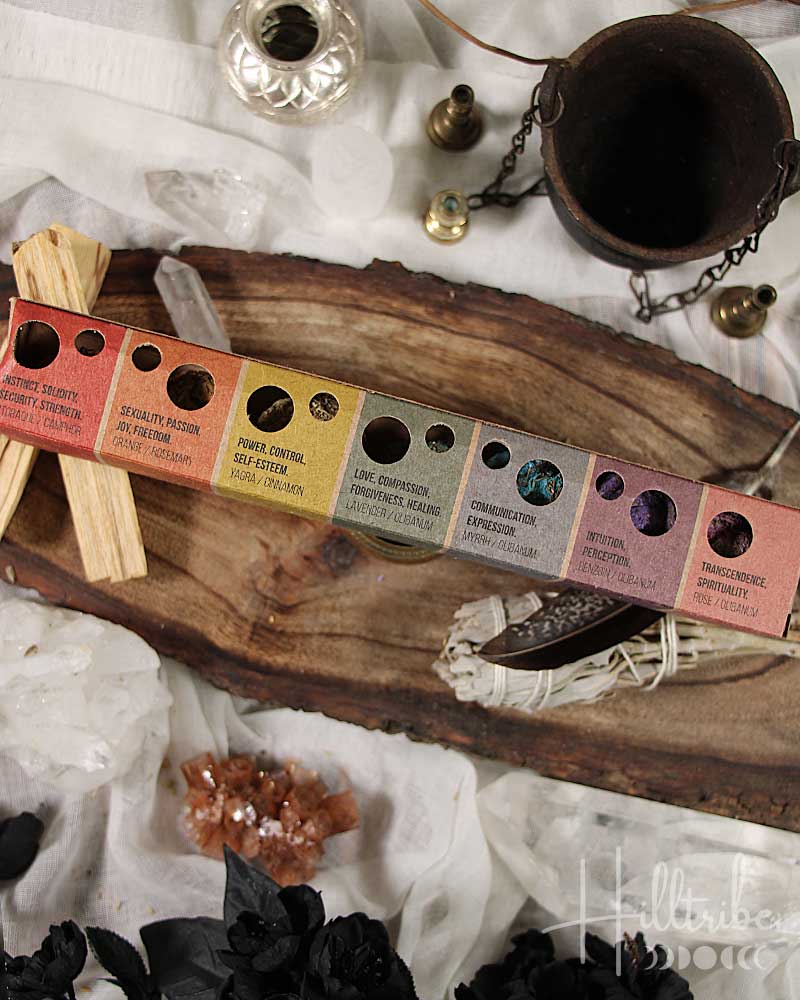 7 Chakras Smudge Bombs Set from Hilltribe Ontario