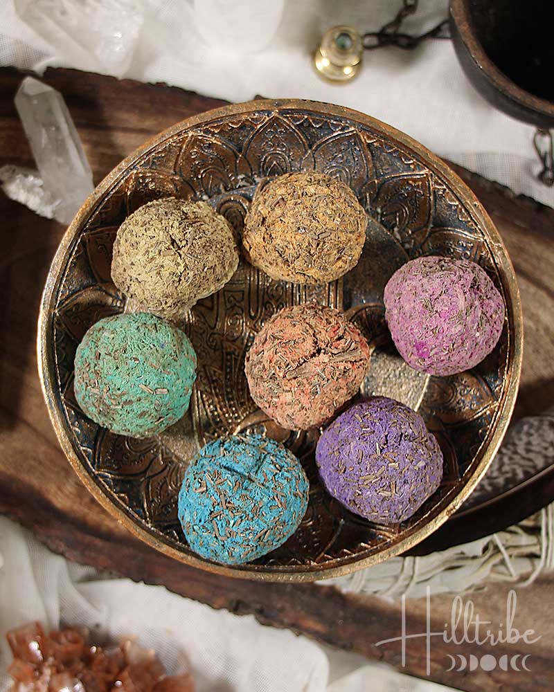 7 Chakras Smudge Bombs Set from Hilltribe Ontario