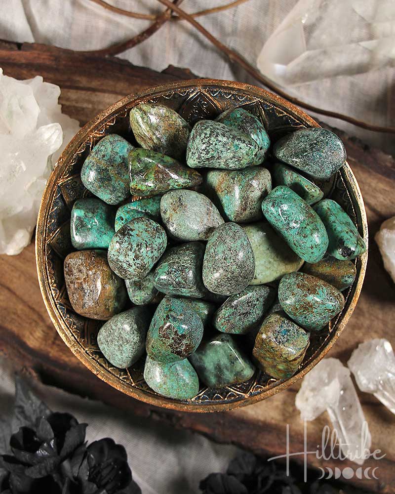 African Turquoise Tumbled from Hilltribe Ontario