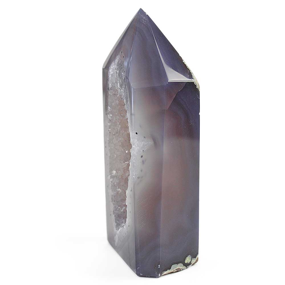 Agate With Druze Polished Point 784gr from Hilltribe Ontario