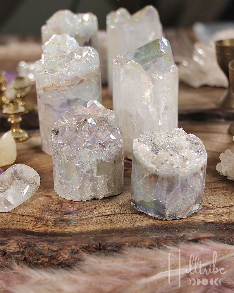 Angel Aura Amethyst Cylinder from Hilltribe Ontario