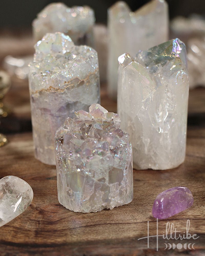 Angel Aura Amethyst Cylinder from Hilltribe Ontario