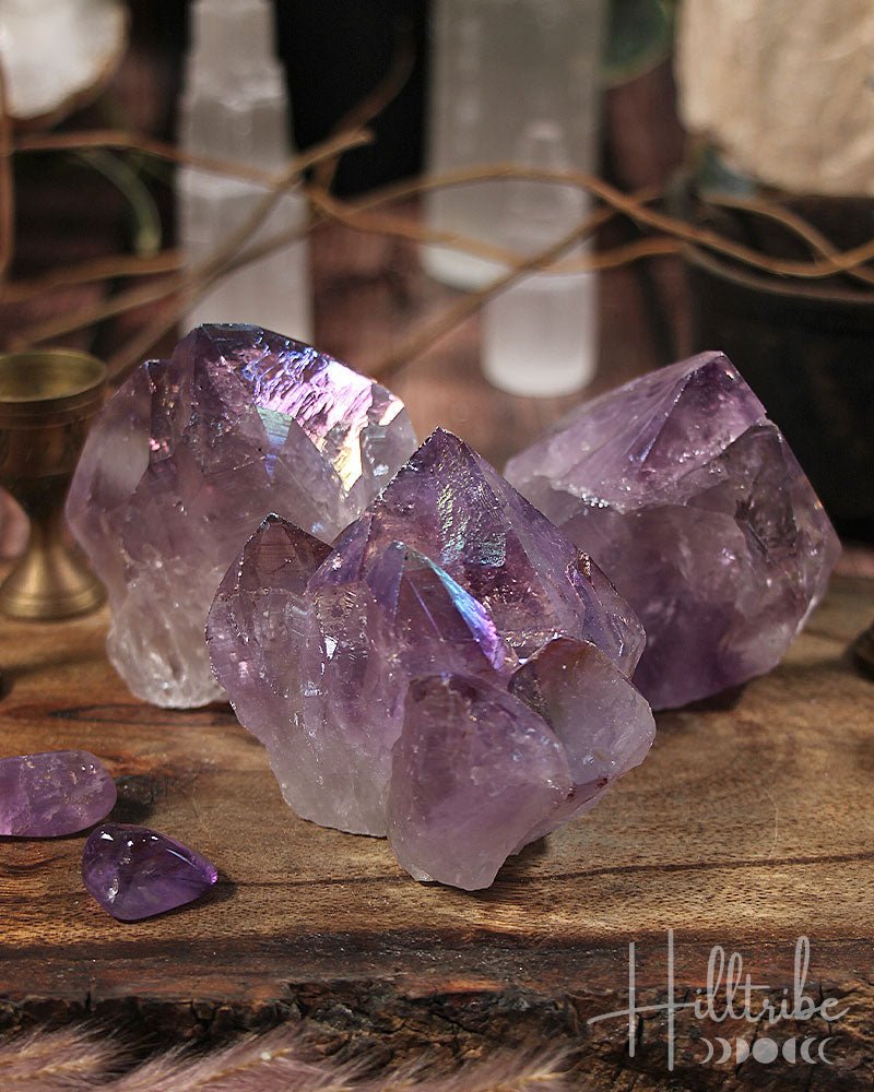 Angel Aura Amethyst Point Base Cut from Hilltribe Ontario