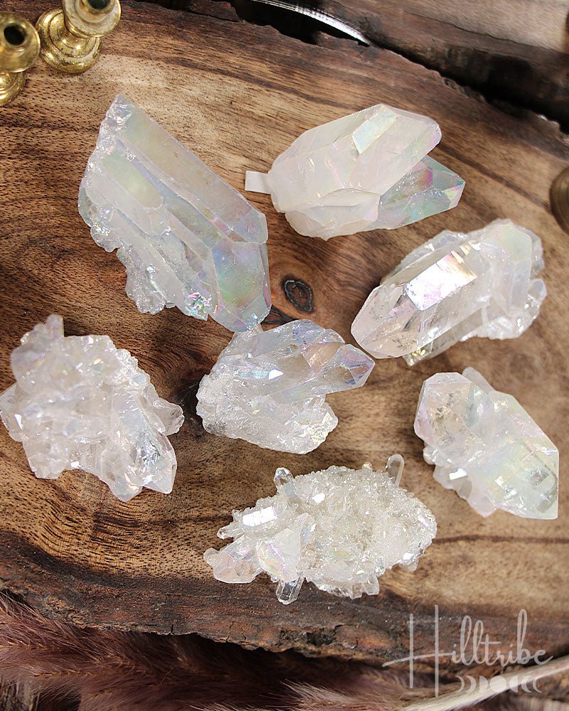 Angel (Opal) Aura Clear Quartz Cluster from Hilltribe Ontario