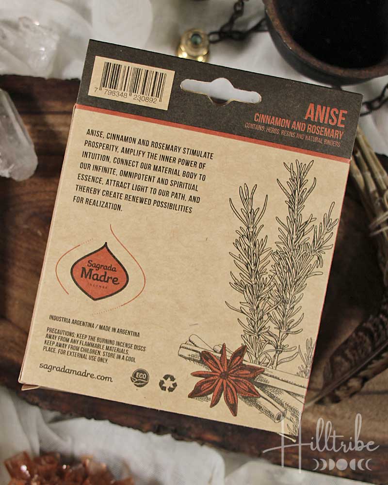 Anise, Cinnamon + Rosemary Activated Smudge Tablets from Hilltribe Ontario