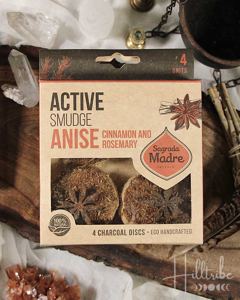 Anise, Cinnamon + Rosemary Activated Smudge Tablets from Hilltribe Ontario