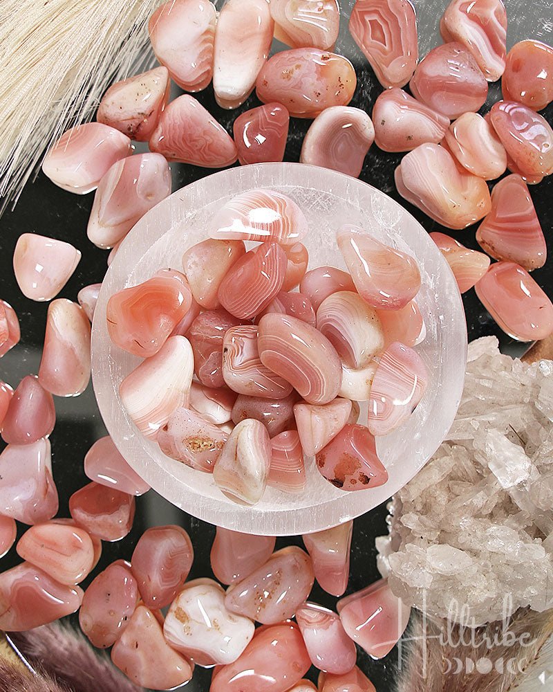 Apricot Agate Tumbled from Hilltribe Ontario