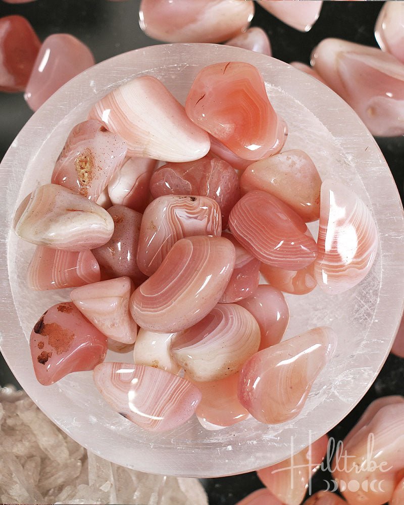 Apricot Agate Tumbled from Hilltribe Ontario