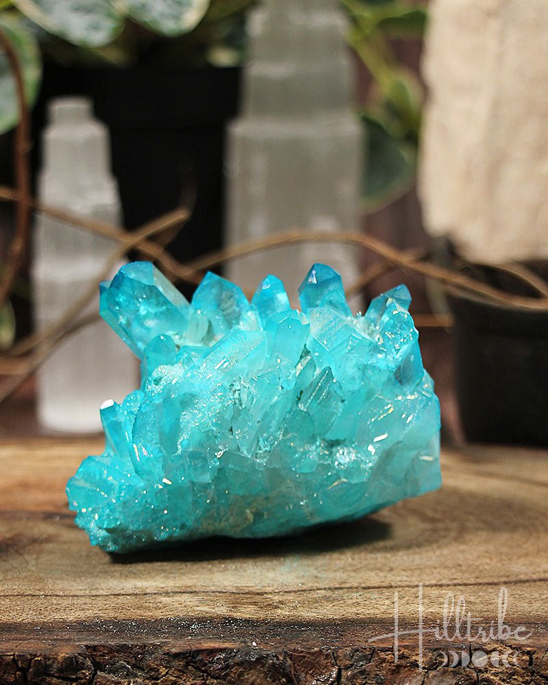 Aqua Aura Quartz Cluster 2 from Hilltribe Ontario