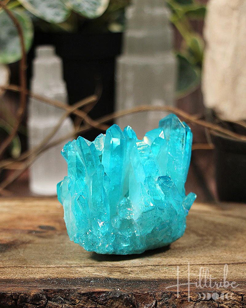 Aqua Aura Quartz Cluster 2 from Hilltribe Ontario