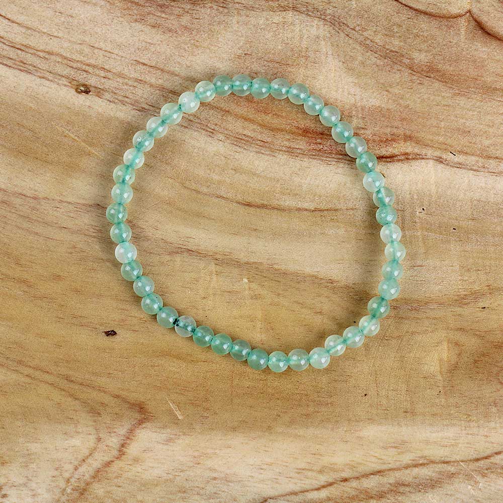 Aventurine Gemstone Power Bracelet 4mm from Hilltribe Ontario