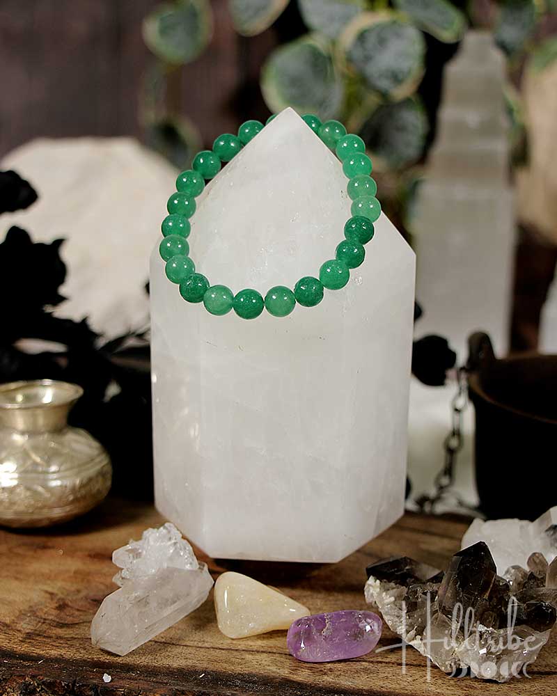 Aventurine Gemstone Power Bracelet 8mm from Hilltribe Ontario