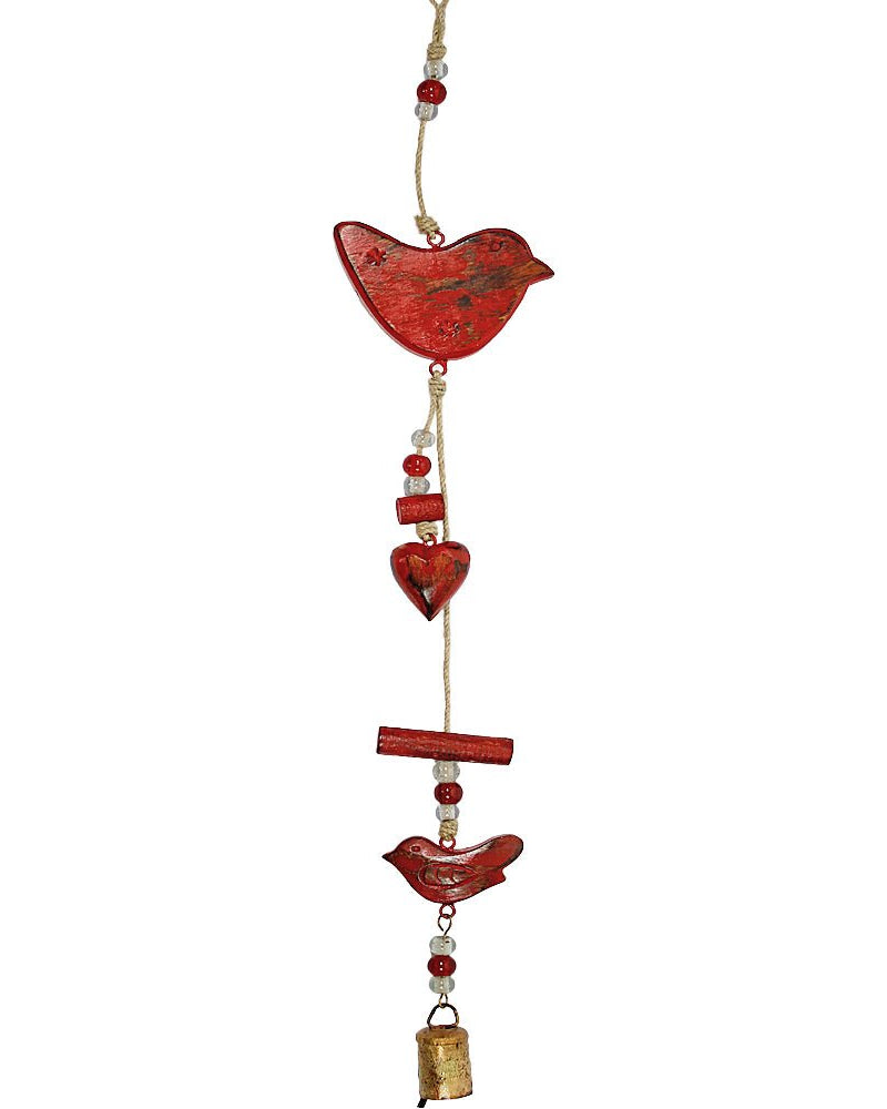 Birds Indoor/Outdoor Mango Wood Chime from Hilltribe Ontario