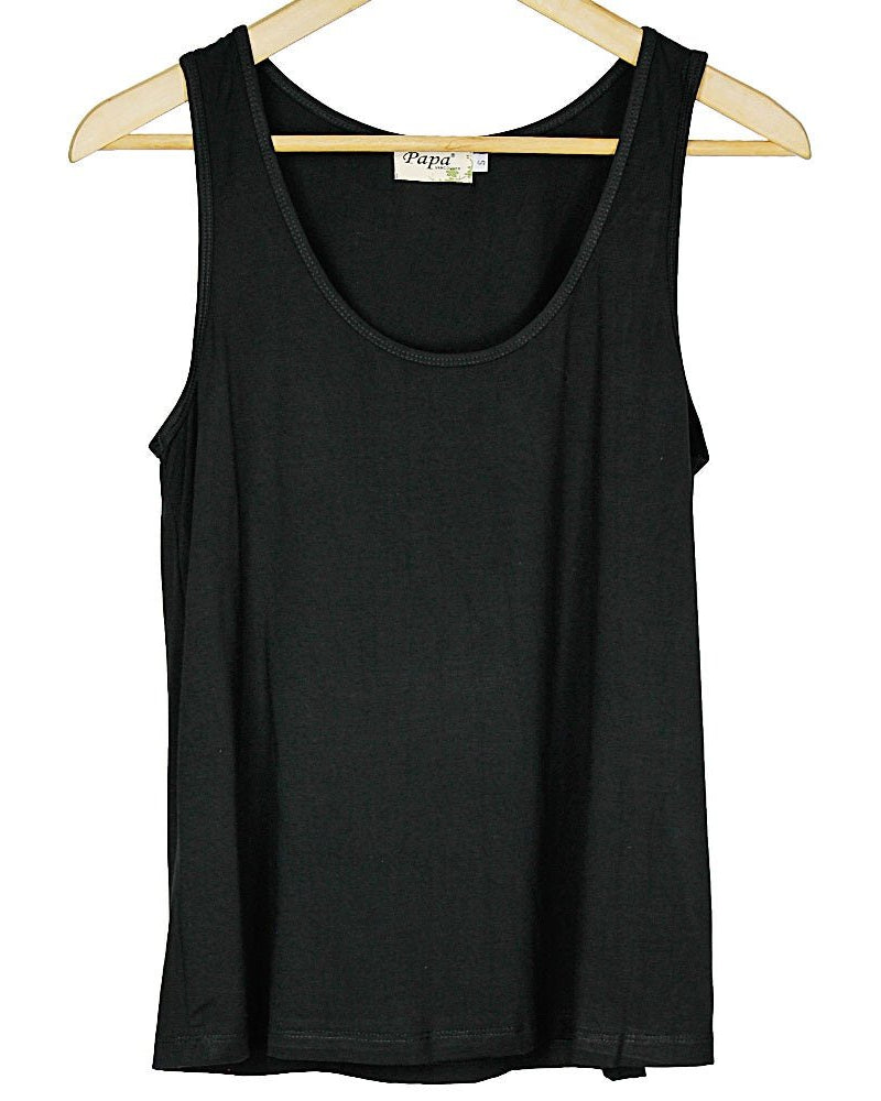 Black Bamboo Tank Top from Hilltribe Ontario
