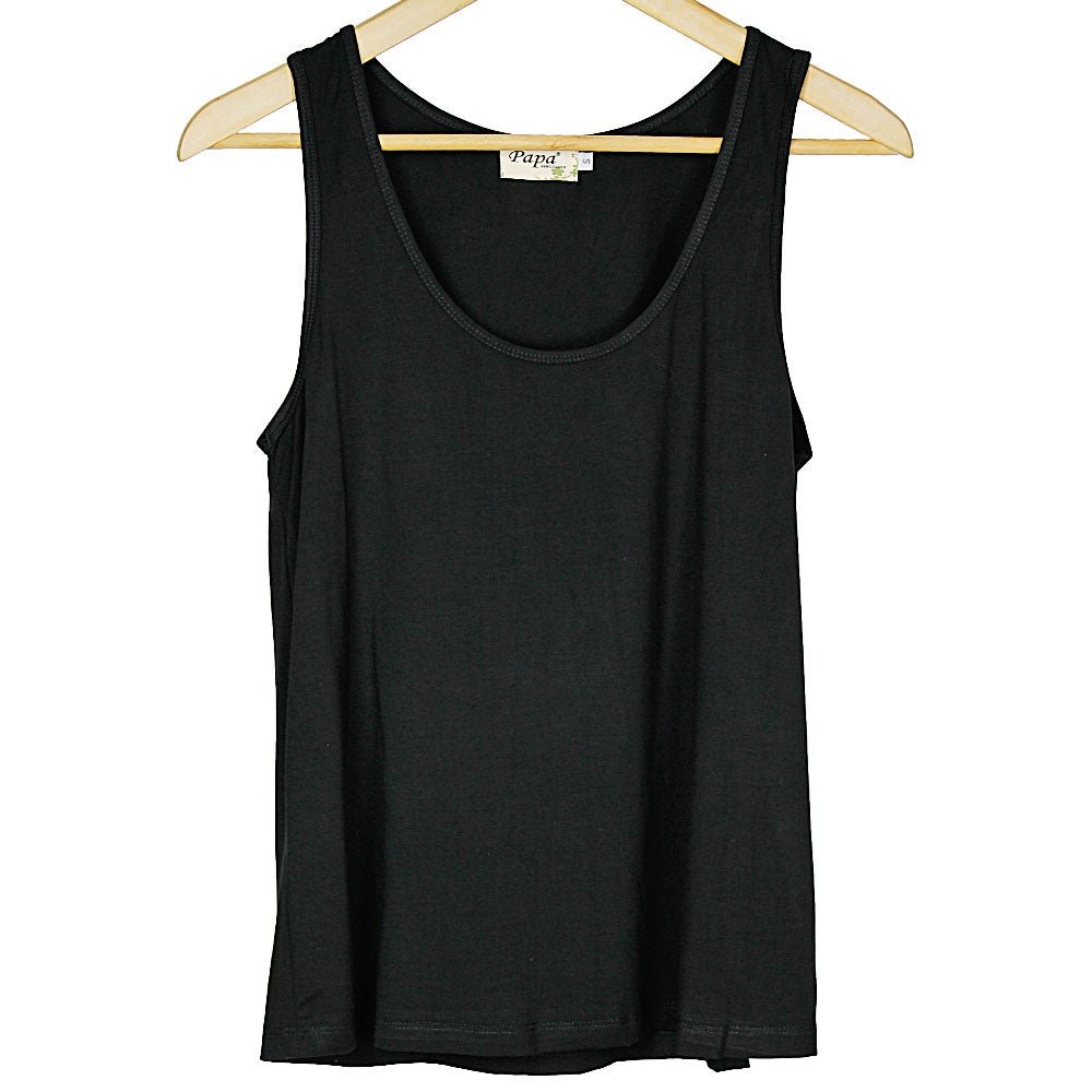 Black Bamboo Tank Top from Hilltribe Ontario