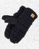 Black Crochet Toscana Mittens from Hilltribe Ontario