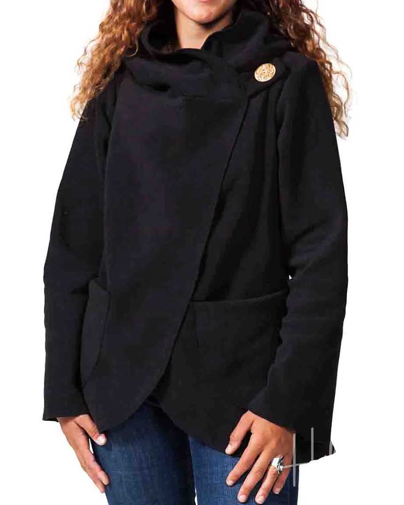Black Fleecia Jacket from Hilltribe Ontario