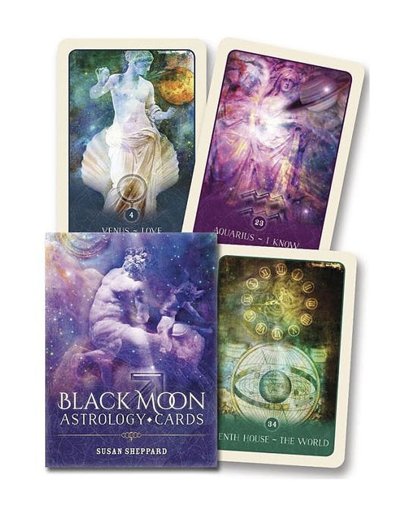 Black Moon Astrology Cards: Featuring 52 Cards and Guidebook from Hilltribe Ontario