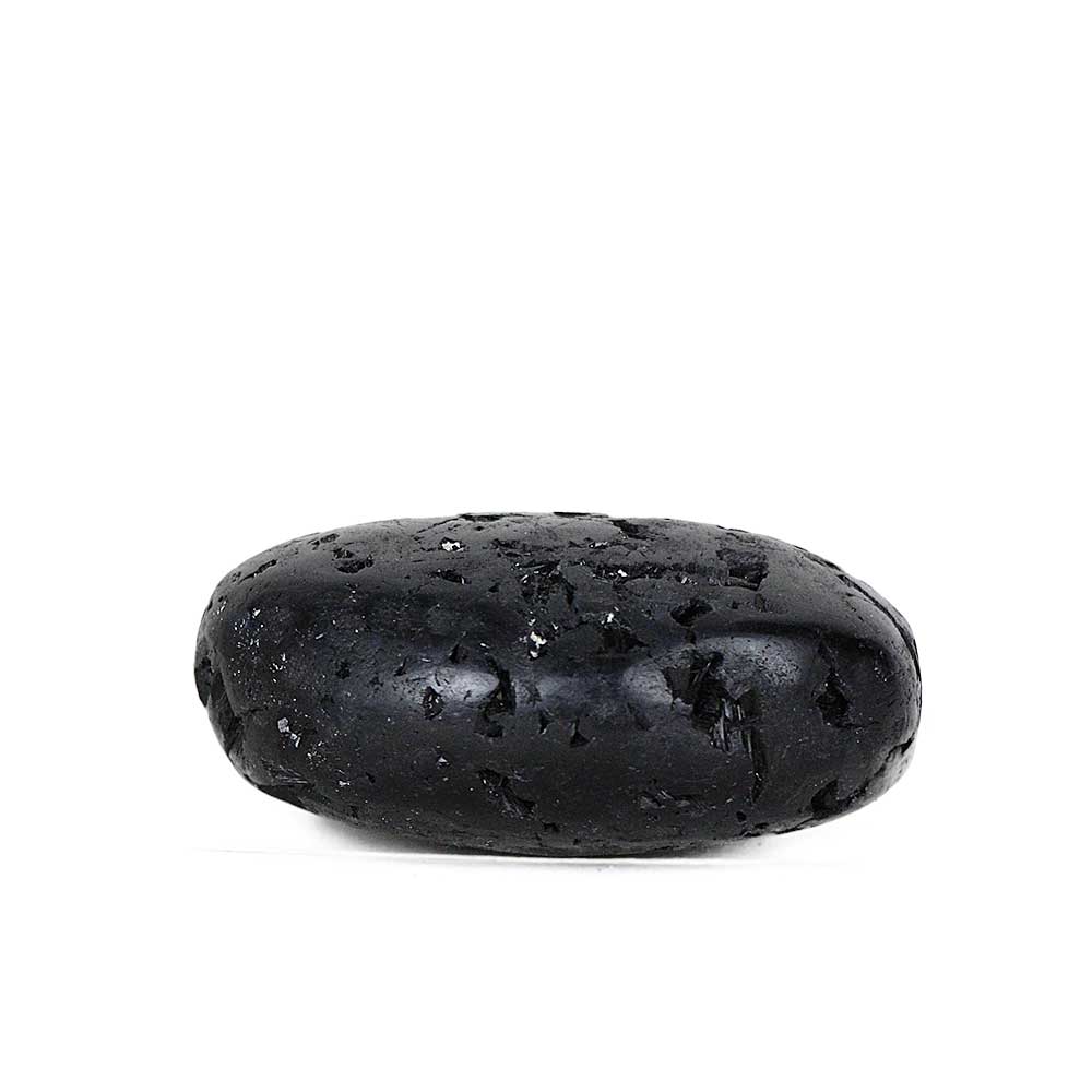 Black Tourmaline Palm Stone from Hilltribe Ontario