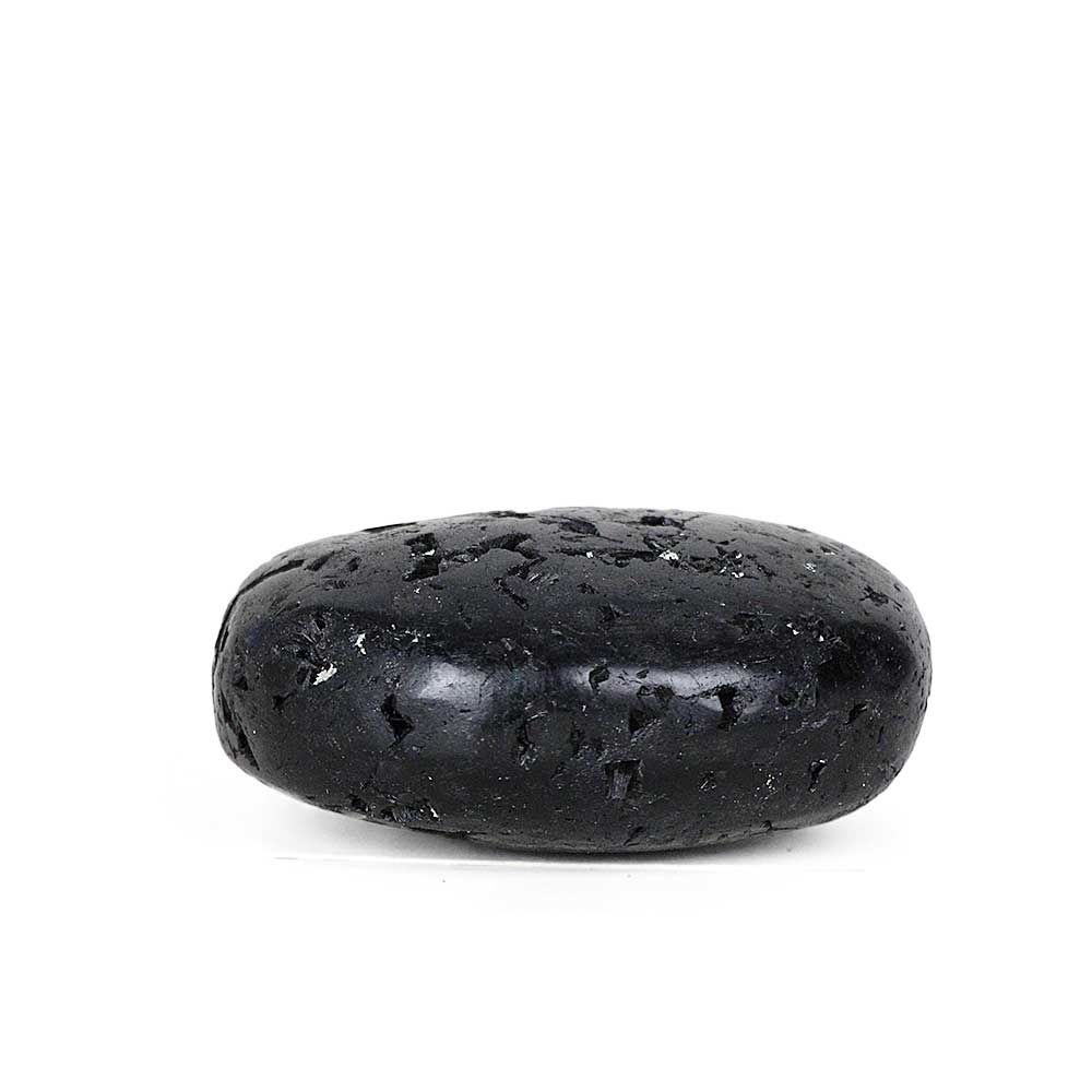 Black Tourmaline Palm Stone from Hilltribe Ontario