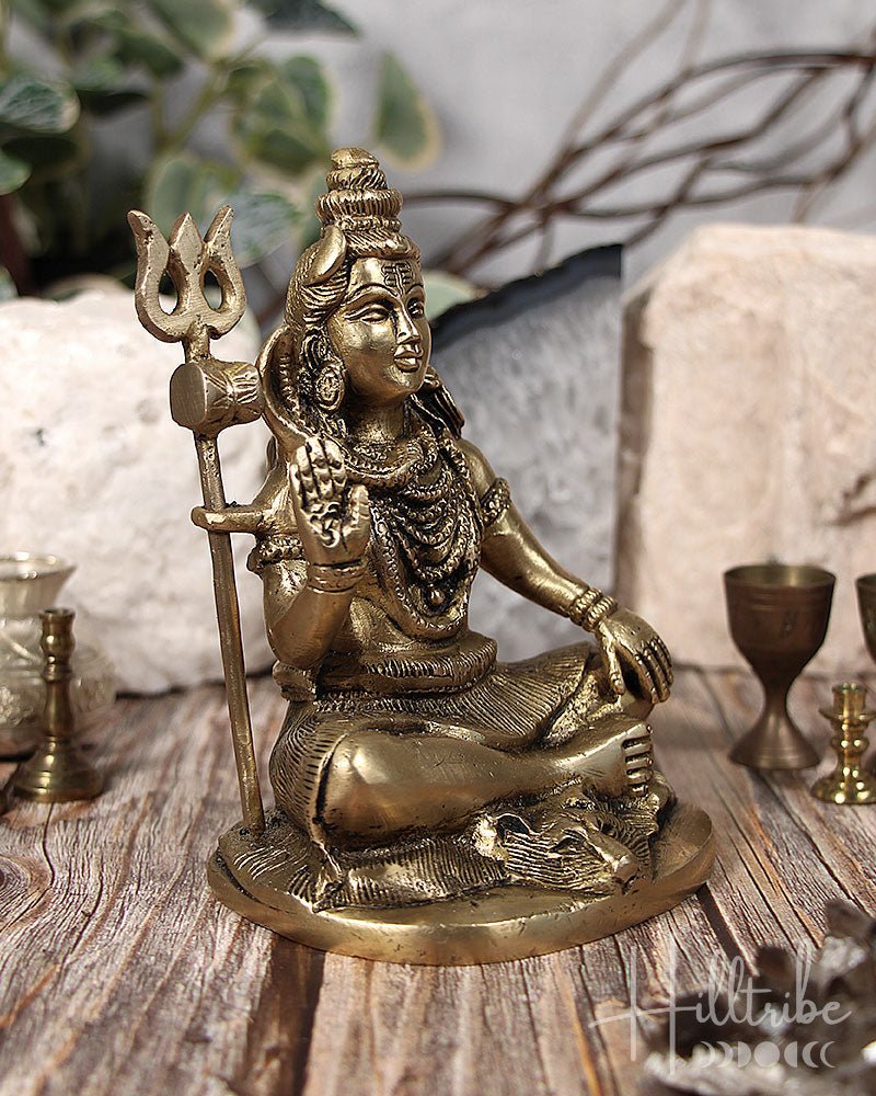 Brass Lord Shiva Idol from Hilltribe Ontario