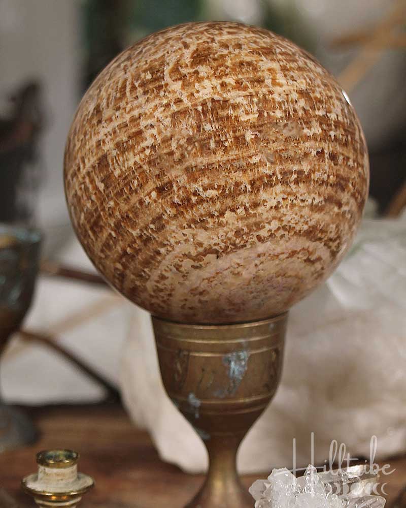 Brown Aragonite Sphere 16cm from Hilltribe Ontario