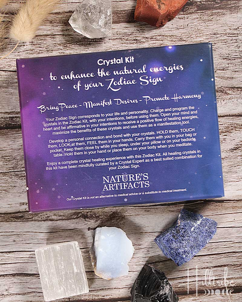 Cancer Zodiac Natural Crystal Kit from Hilltribe Ontario