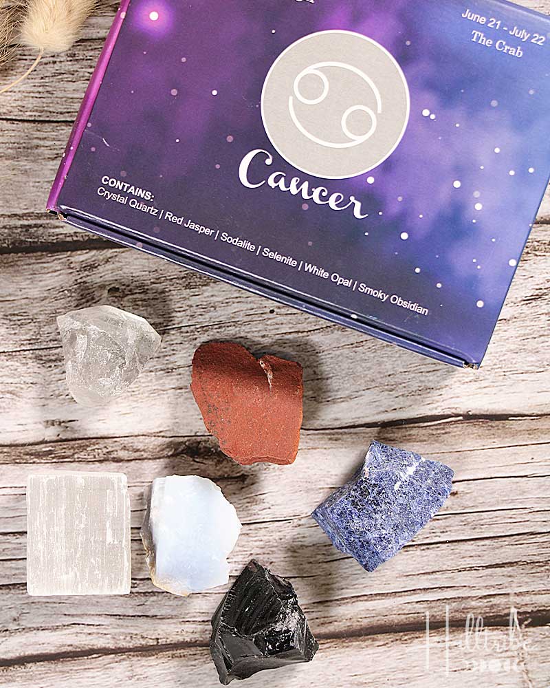 Cancer Zodiac Natural Crystal Kit from Hilltribe Ontario