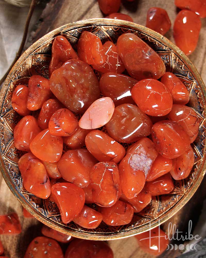 Carnelian Tumbled from Hilltribe Ontario