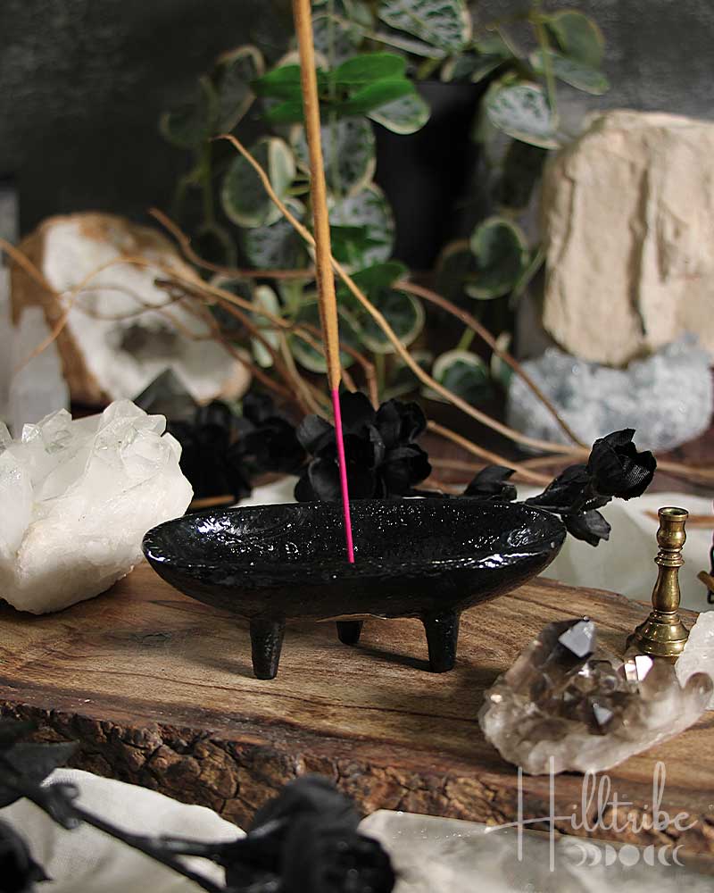 Cast Iron Canoe Incense + Smudge Pot from Hilltribe Ontario