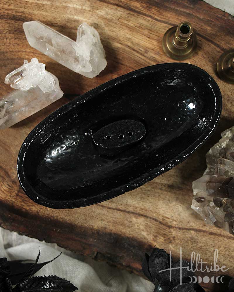 Cast Iron Canoe Incense + Smudge Pot from Hilltribe Ontario