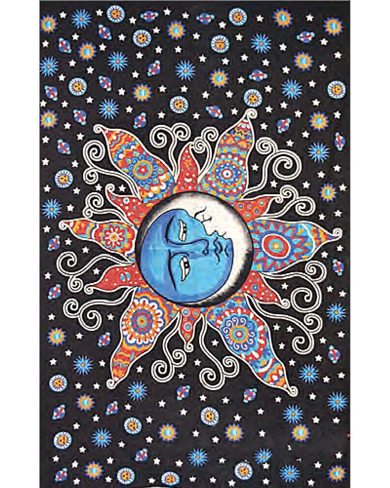 Celestial Sun Cotton Tapestry from Hilltribe Ontario