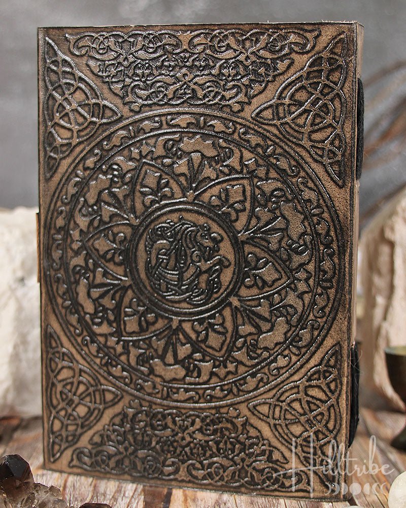 Celtic Dragon Leather Journal from Hilltribe Ontario