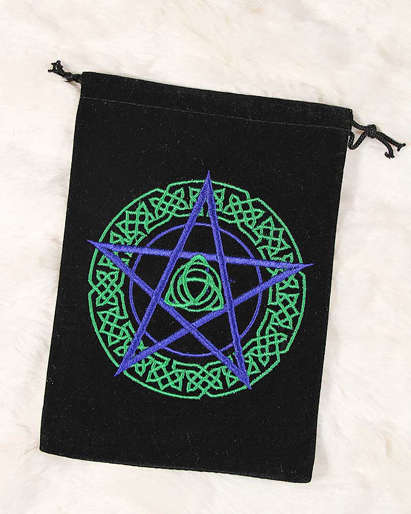 Celtic Pentacle Velvet Tarot/Oracle Bag from Hilltribe Ontario