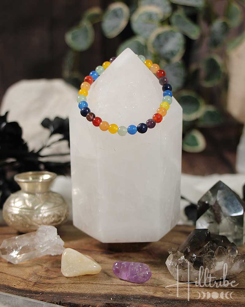 Chakra Gemstone Power Bracelet 6mm