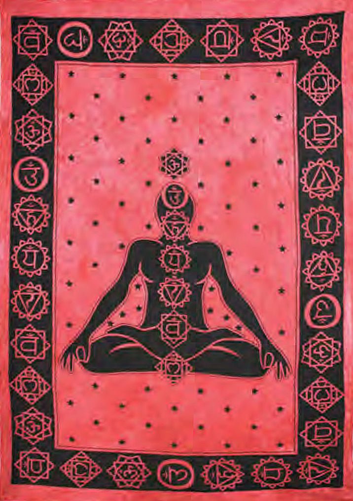 Chakra Healing Cotton Tapestry from Hilltribe Ontario
