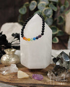 Chakra + Shungite Gemstone Power Bracelet 6mm from Hilltribe Ontario