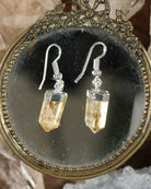 Citrine Faceted Point Earrings from Hilltribe Ontario