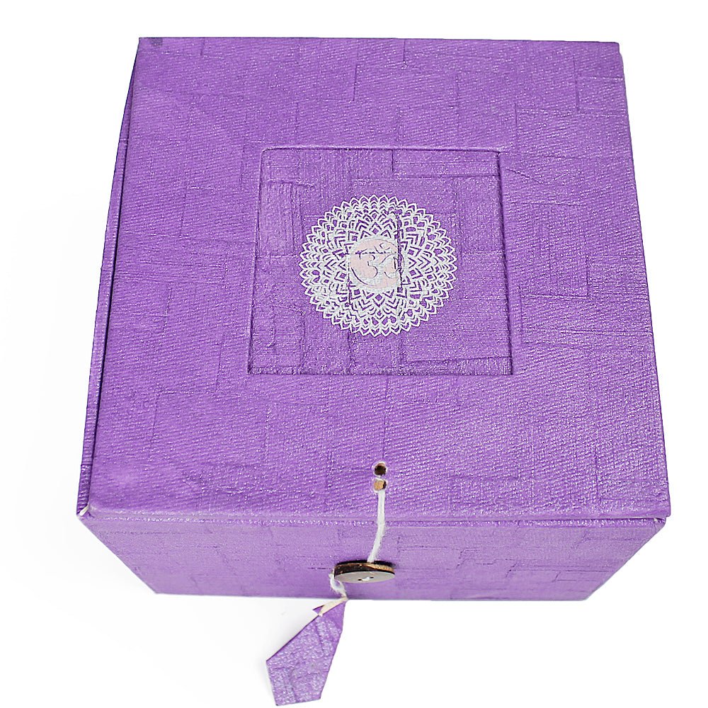 Crown Chakra (Purple) Singing Bowl Gift Set Medium from Hilltribe Ontario