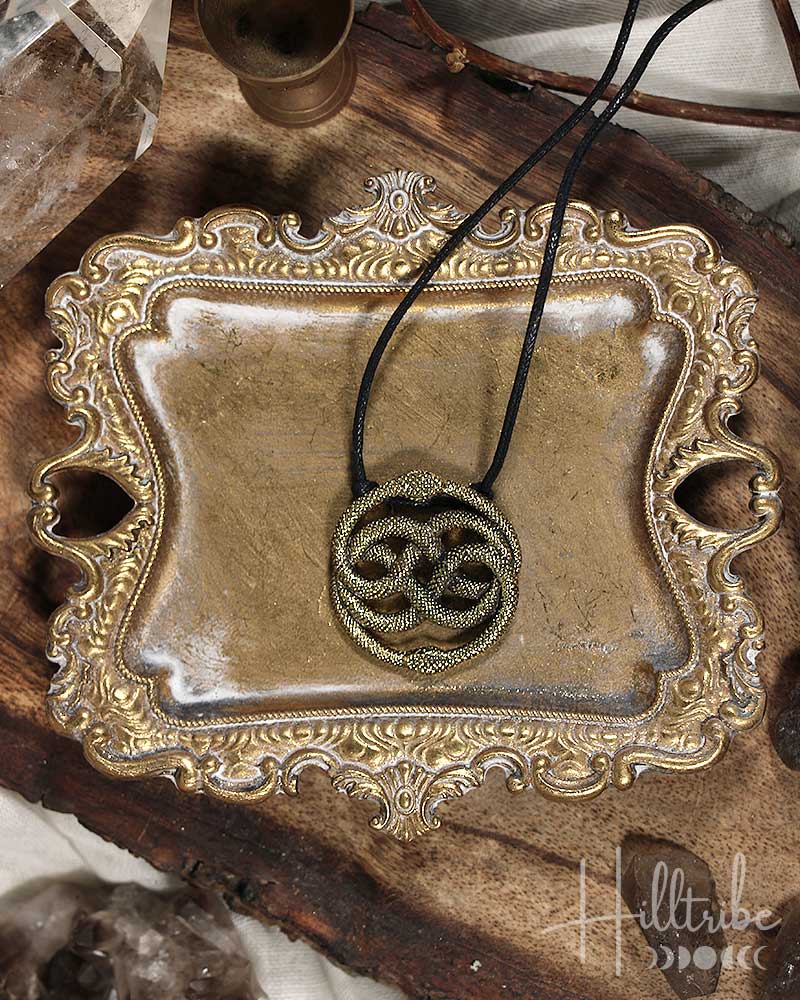 Double Ouroboros Adjustable Necklace from Hilltribe Ontario