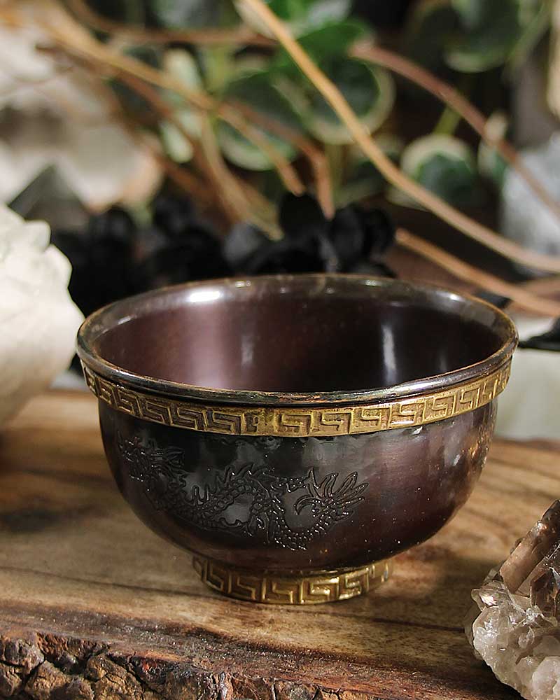 Dragon Tibetan Copper Bowl from Hilltribe Ontario