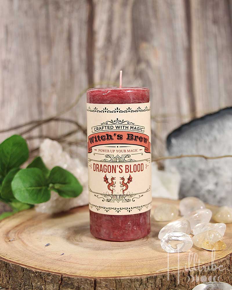 Dragon's Blood Witch's Brew Candle from Hilltribe Ontario