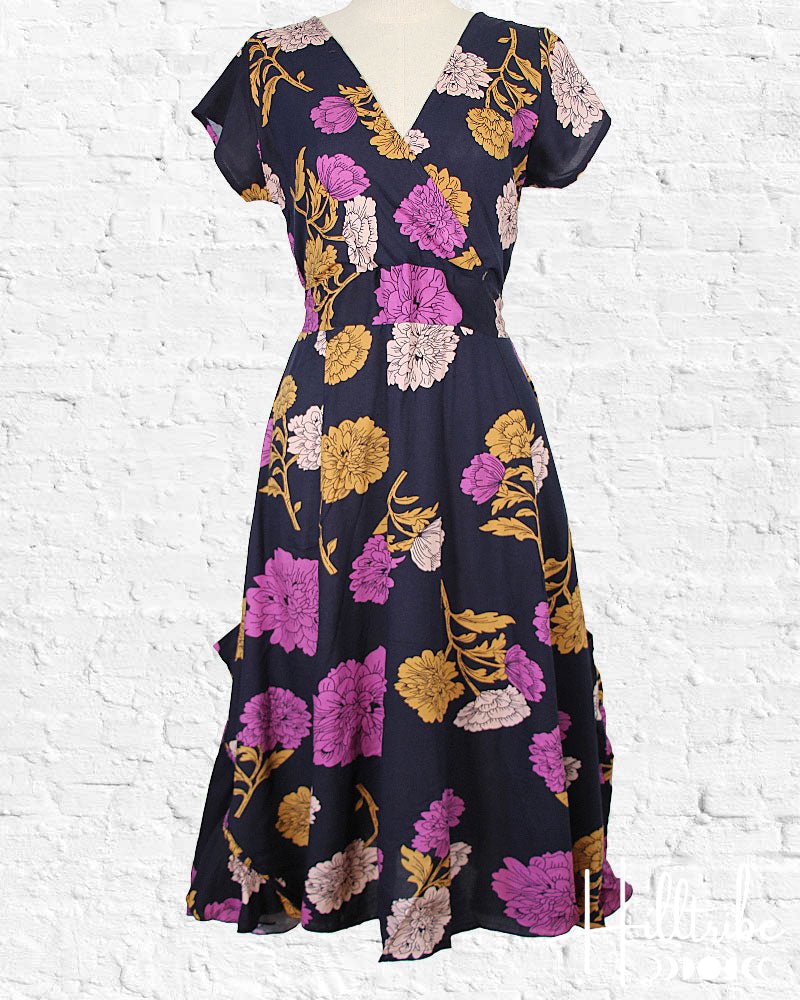 Eggplant Jungle Swing Dress from Hilltribe Ontario